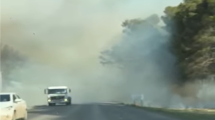 Imagen de Impactantes imágenes del humo en la Ruta 151 en Cinco Saltos: qué pasó con el tránsito