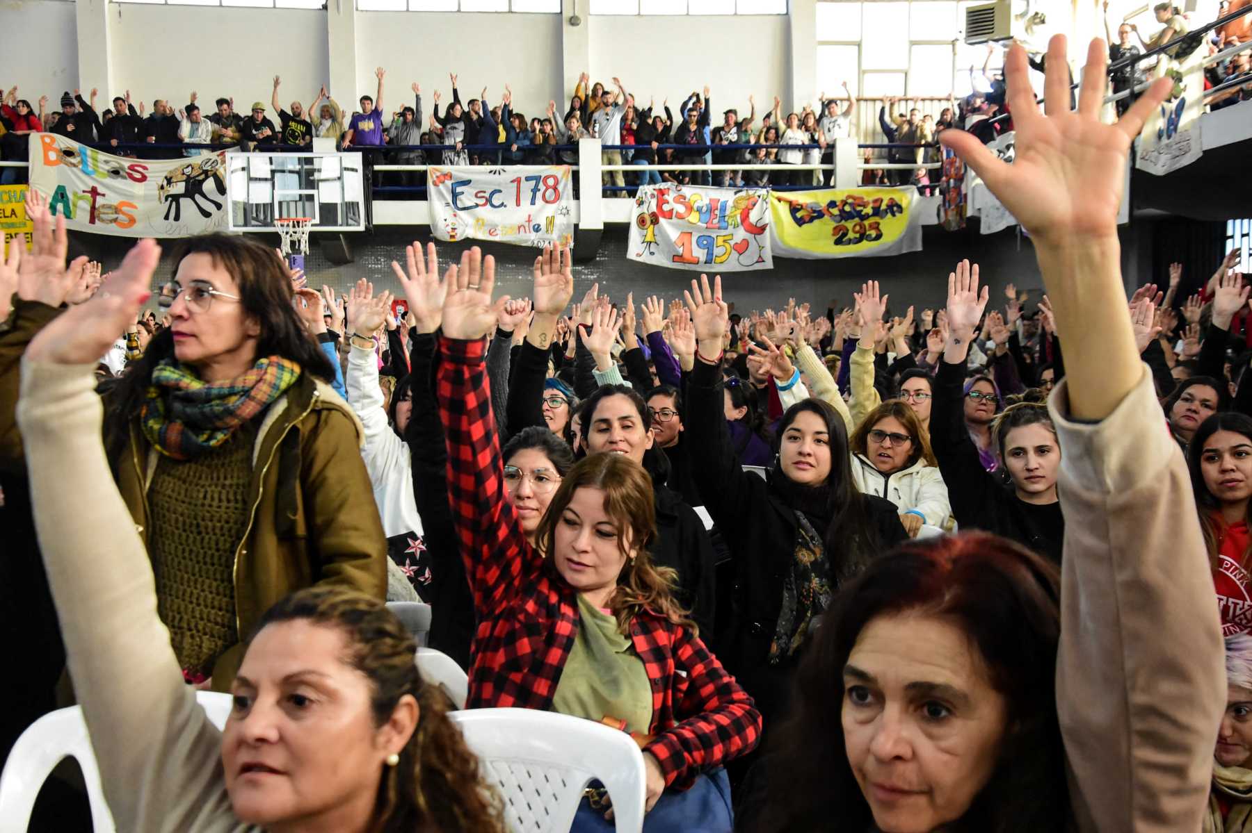 Asambleas de ATEN. Foto Cecilia Maletti. 