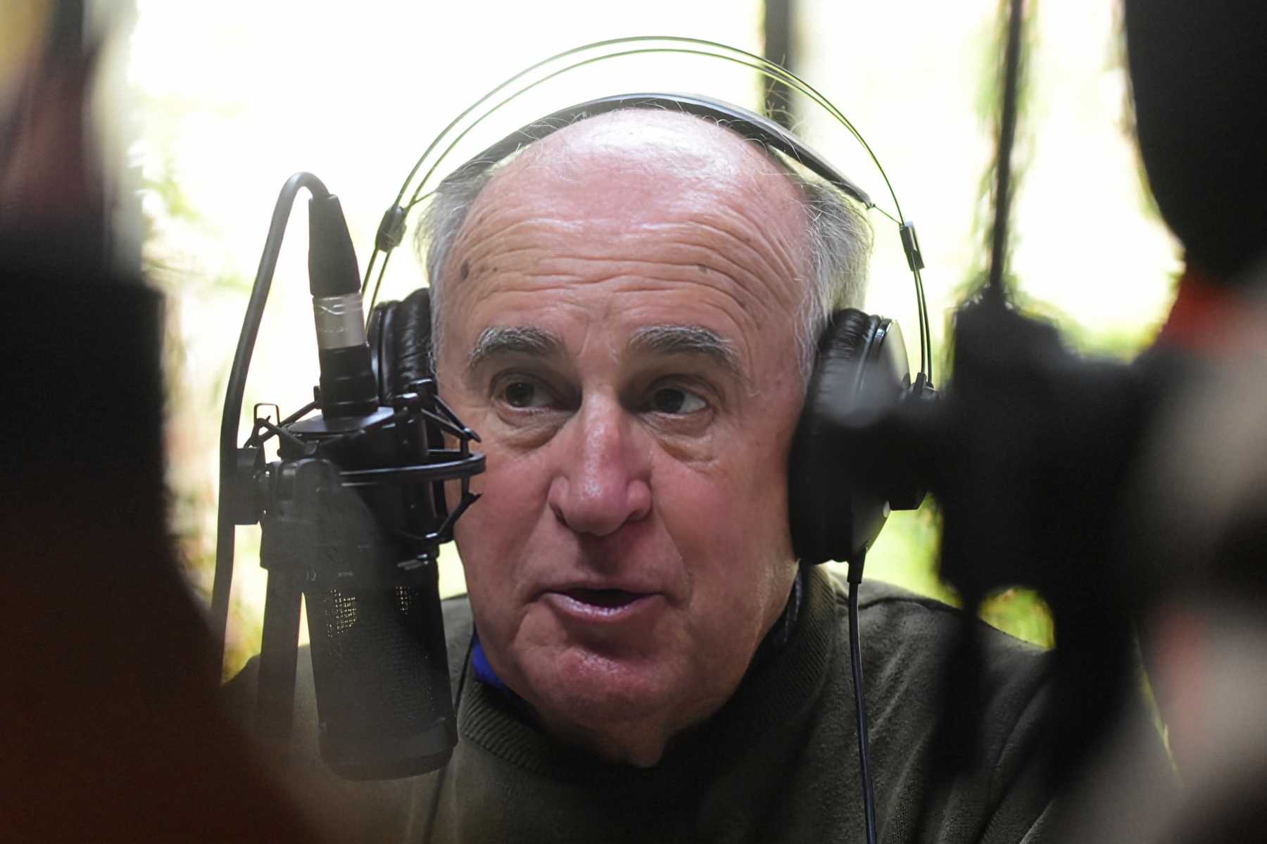 Oscar Parrilli en los estudios de RÍO NEGRO RADIO. Foto: Cecilia Maletti.