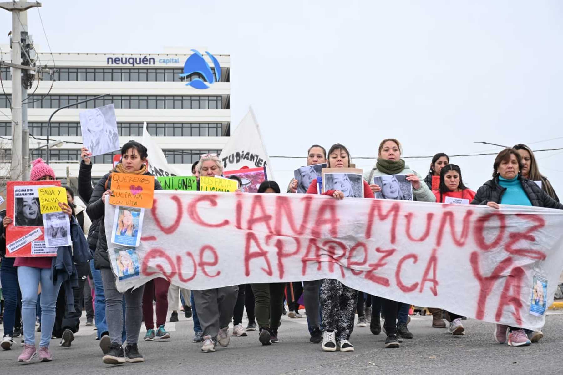 En el Oeste, marcharon por la aparición de Luciana. Foto: Florencia Salto. 