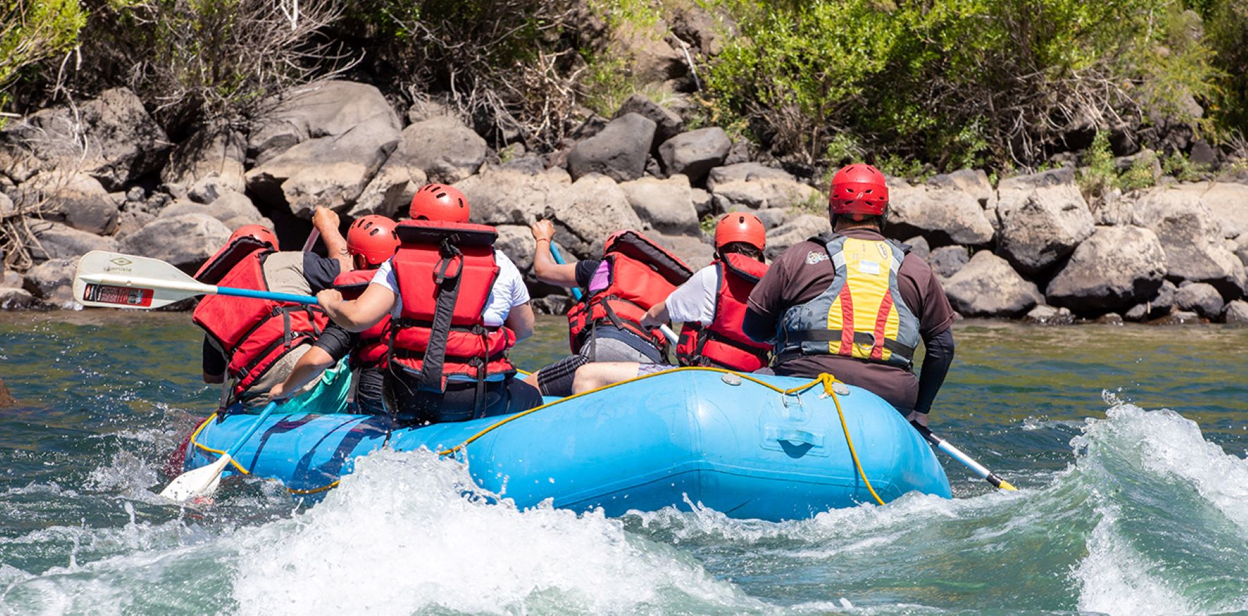 Rafting en el río Aluminé. Foto archivo. 