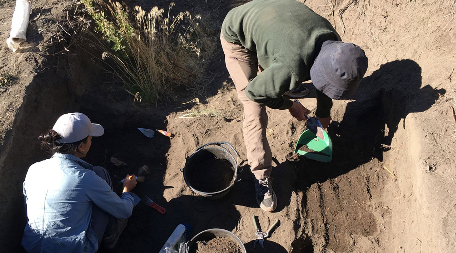 Descubrieron restos de un antiguo asentamiento indígena  en Neuquén. Foto: Neuquén Informa