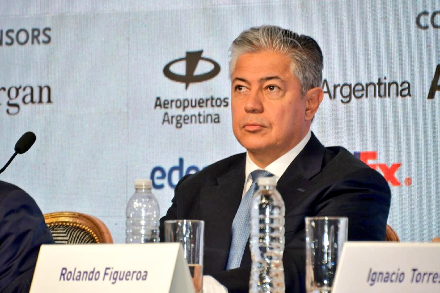 Rolando Figueroa en el Council of the Americas, en Buenos Aires. Foto: gentileza.