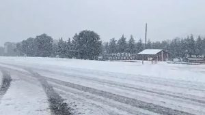 La ciclogénesis llevó la nieve a Buenos Aires, tras su paso por Neuquén y Río Negro