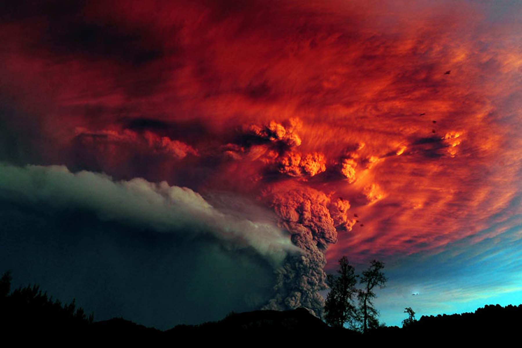 Alerta en el volcán Puyehue. Claudio Santana AFP