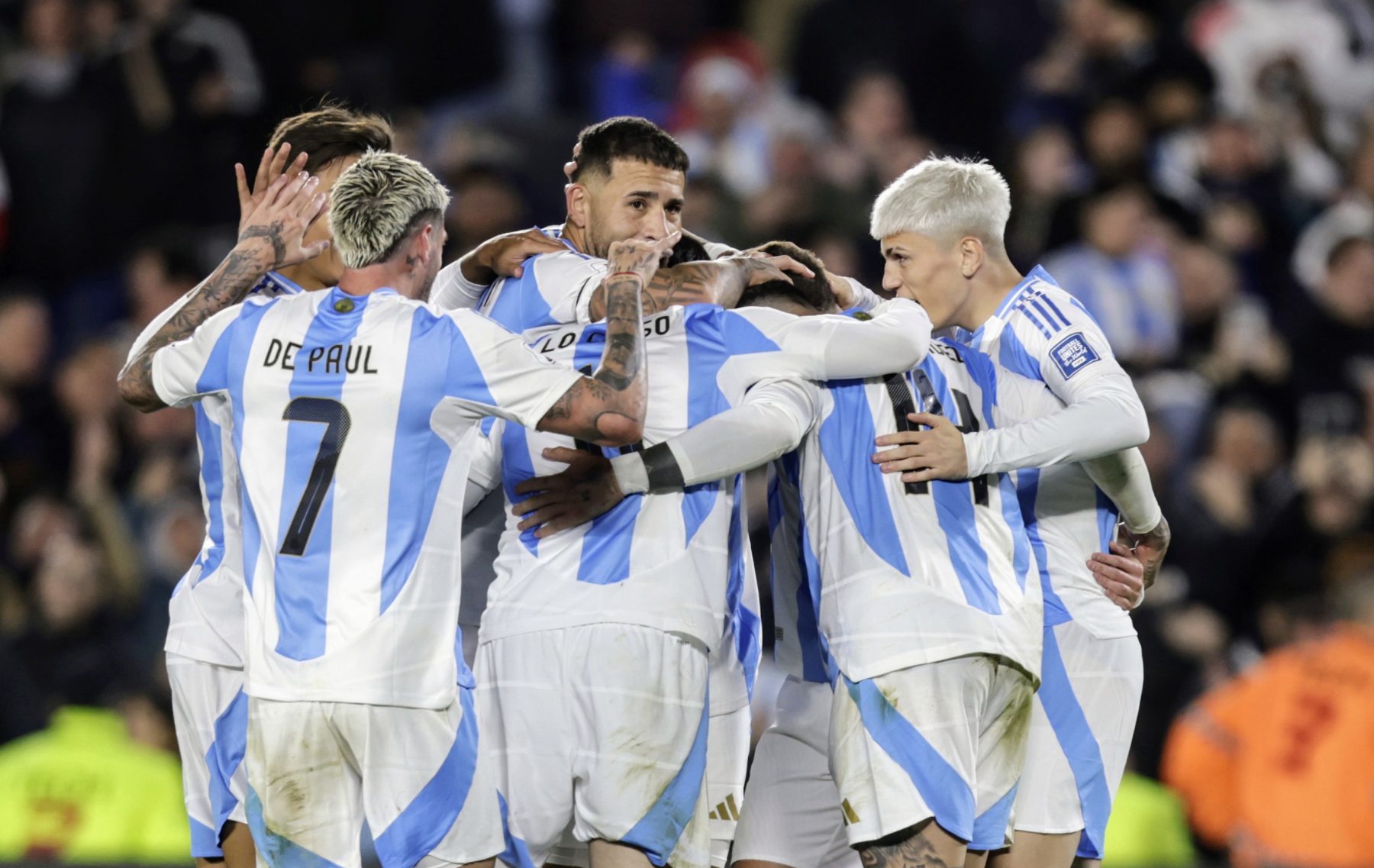 La Selección Argentina lidera las Eliminatorias Sudamericanas con 18 puntos de 21 posibles. (Foto: Fotobaires)