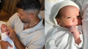 El “Kun” Agüero y Sofía Calzetti mostraron el corte de pelo de su bebé