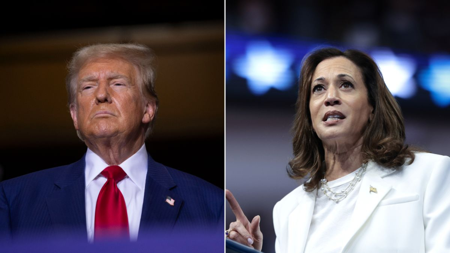 Kamala Harris y Donald Trump 