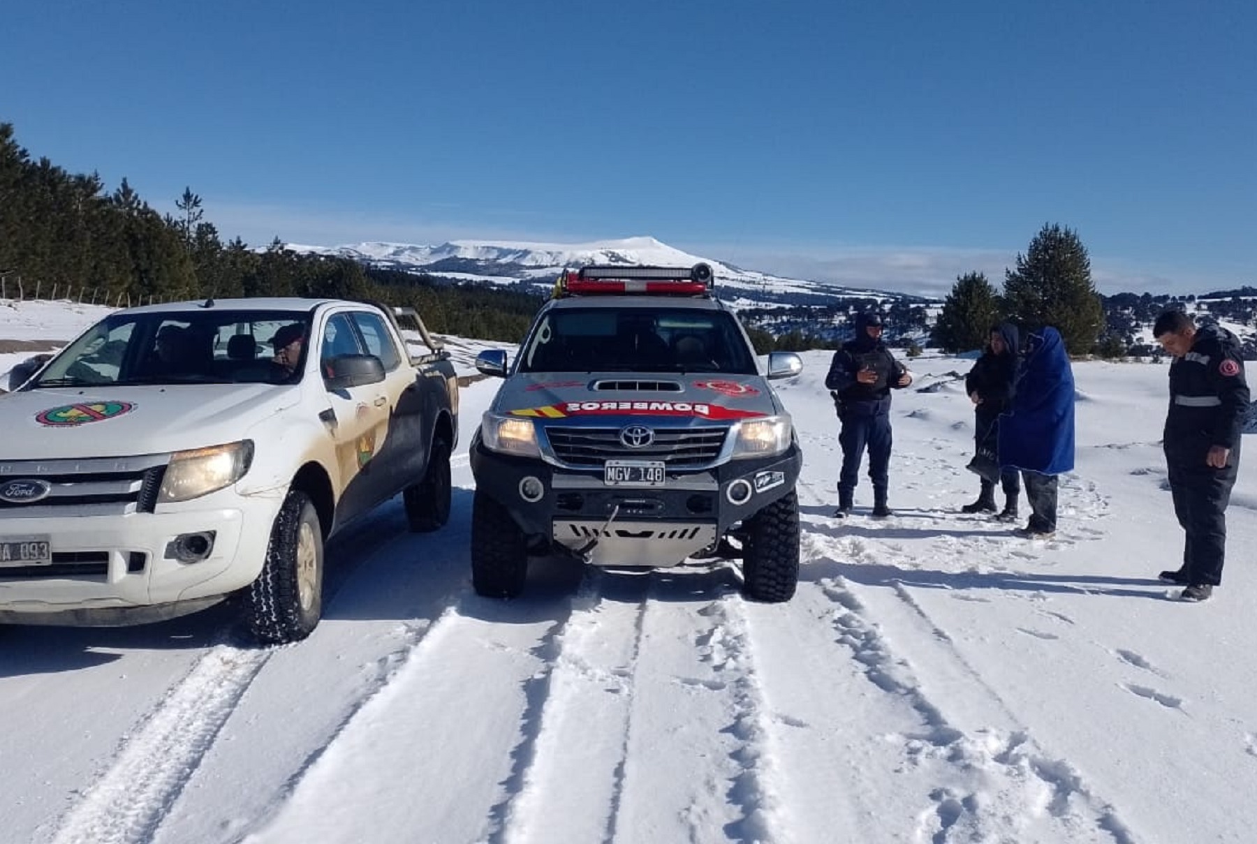 La mujer fue derivada a un centro médico. 