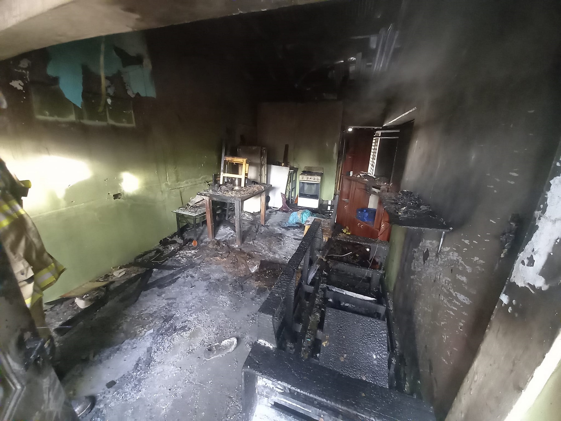 El incendio fue en una vivienda de Rincón de los Sauces. Foto: https://www.facebook.com/bomberosrdls