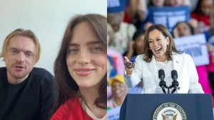 Billie Elish mostró su apoyo a Kamala Harris