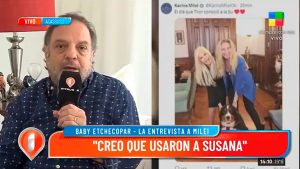 Baby Etchecopar criticó a Javier Milei por la visita de Susana Giménez a la Casa Rosada: «La usaron»