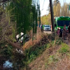 Imagen de Perdió el control y cayó a un desagüe en Ruta Chica, cerca de Roca: el conductor resultó herido