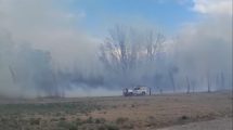 Imagen de Video | Cipolletti, entre el viento y los incendios este jueves: hubo focos en Ferri e Isla Jordán