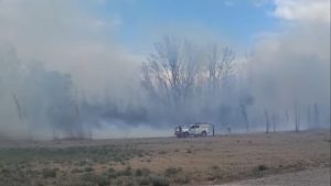 Video | Cipolletti, entre el viento y los incendios este jueves: hubo focos en Ferri e Isla Jordán