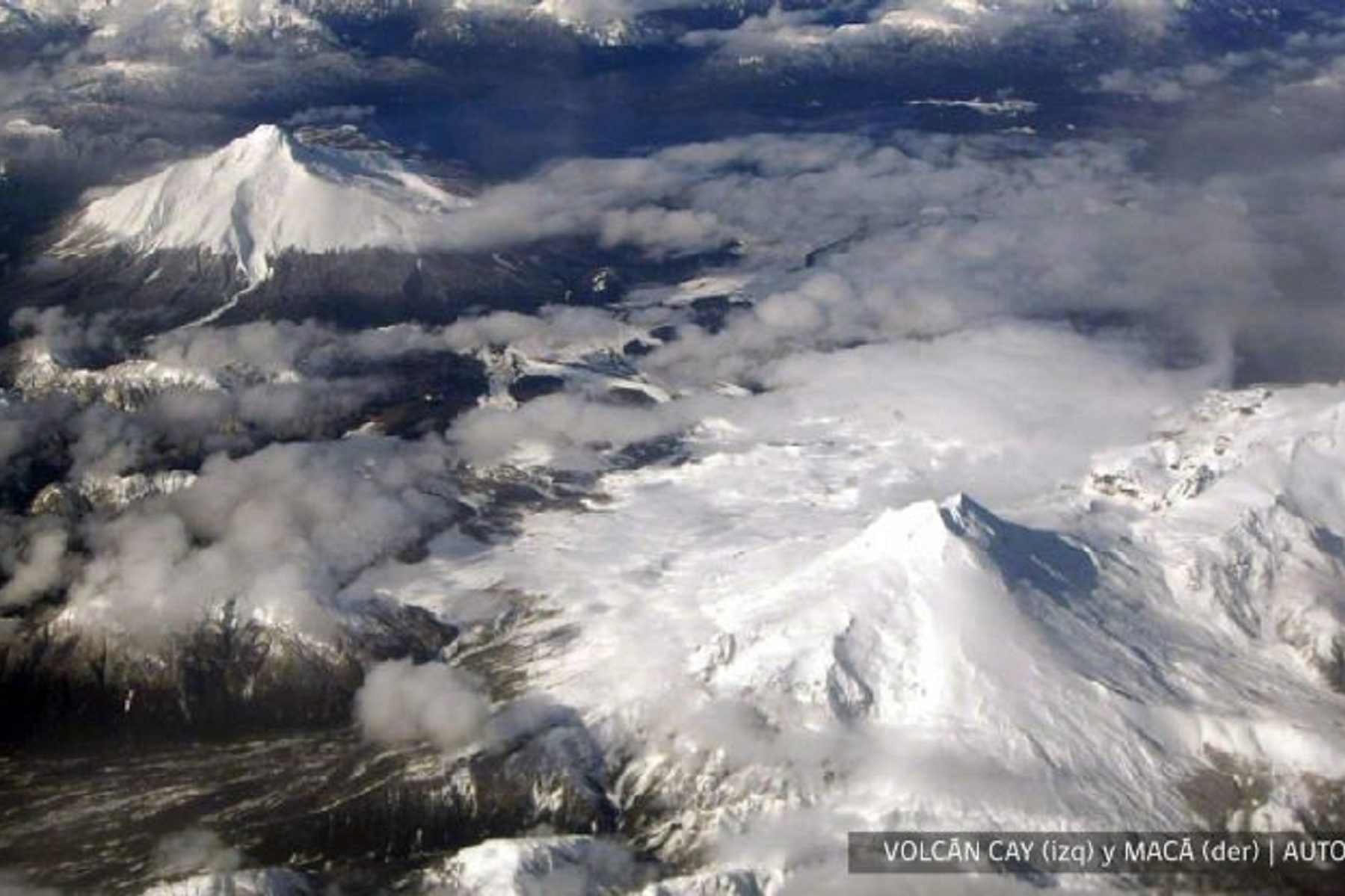 Volcán Cay de Chile.