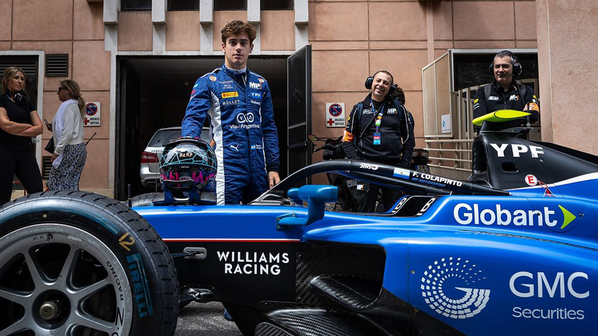 Franco Colapinto viene de debutar en la Formula 1, corriendo para la escudería Williams en el circuito de Monza.