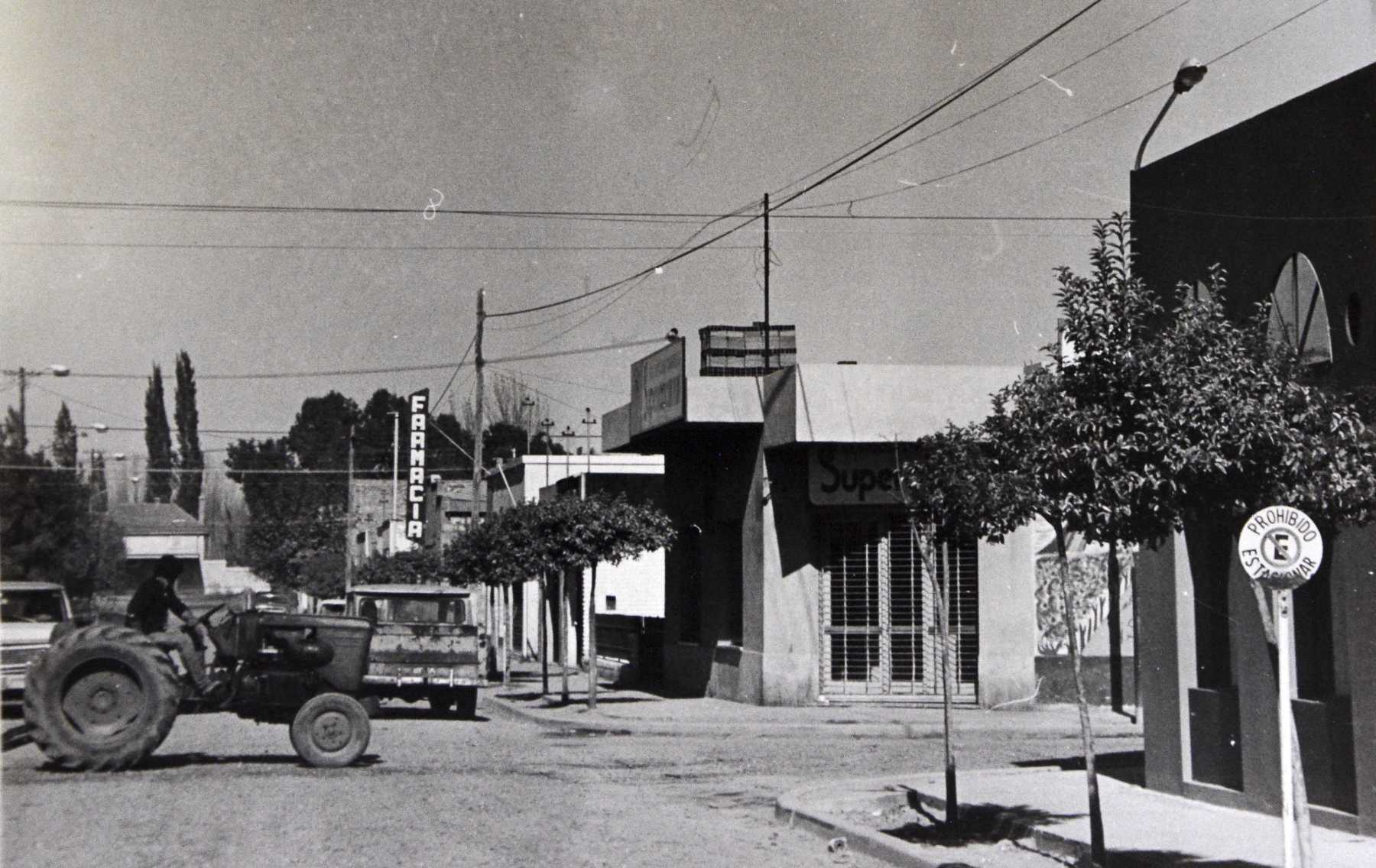 Recuerdo de la zona urbana orense en los años '70 - Foto: Archivo Diario Rio Negro. 