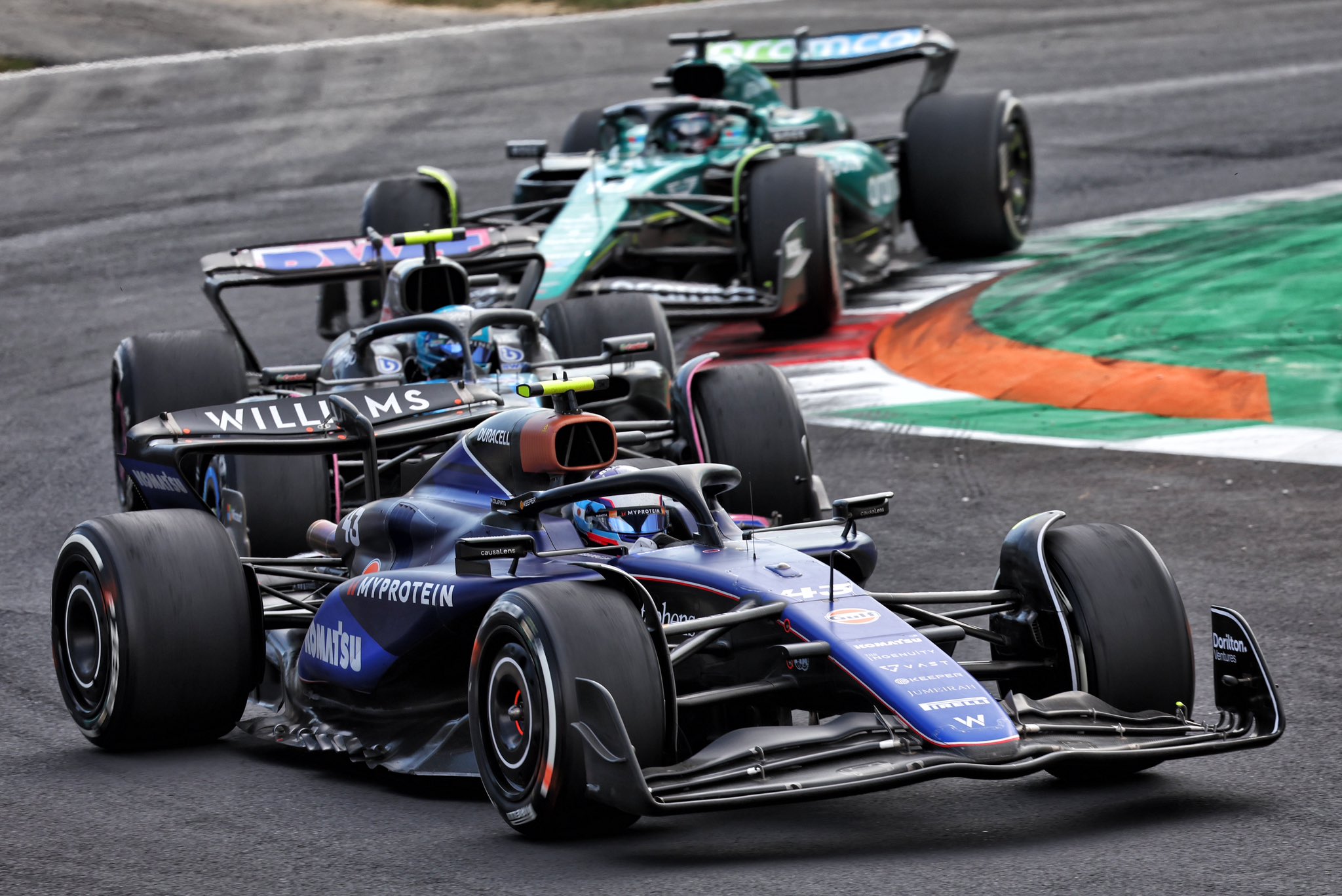 Colapinto debutó en la F1 en el GP de Italia y se ubicó finalizó decimosegundo.