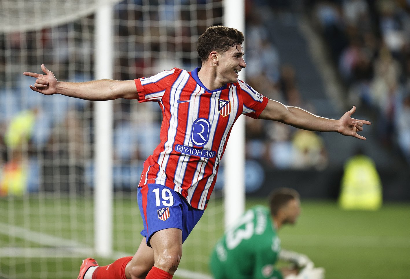 Julián Álvarez le dio la agónica victoria al Atlético de Madrid ante el Celta.