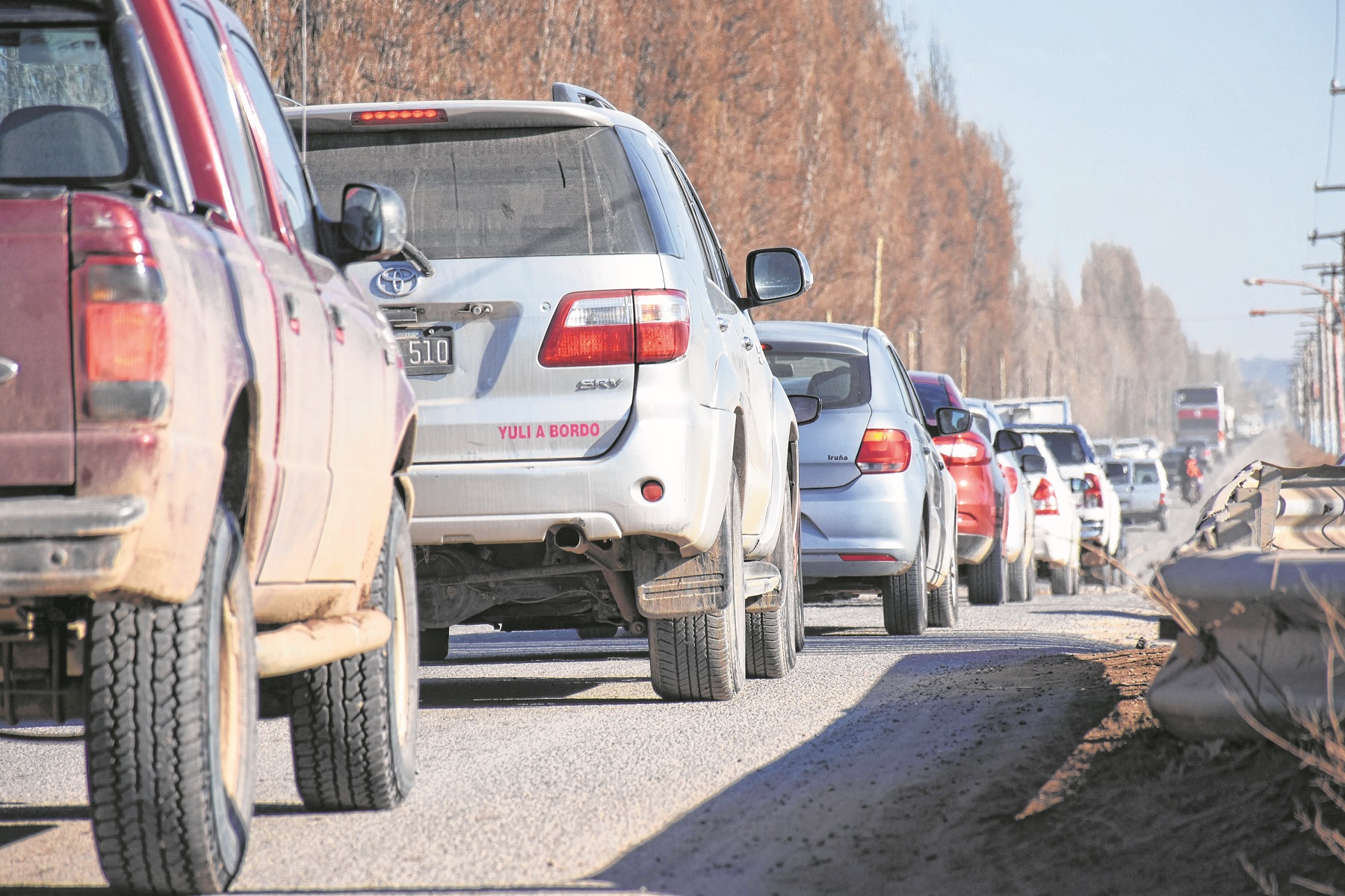 Ruta Chica sería la prueba piloto del cobro de peaje en Río Negro. Foto Florencia Salto.