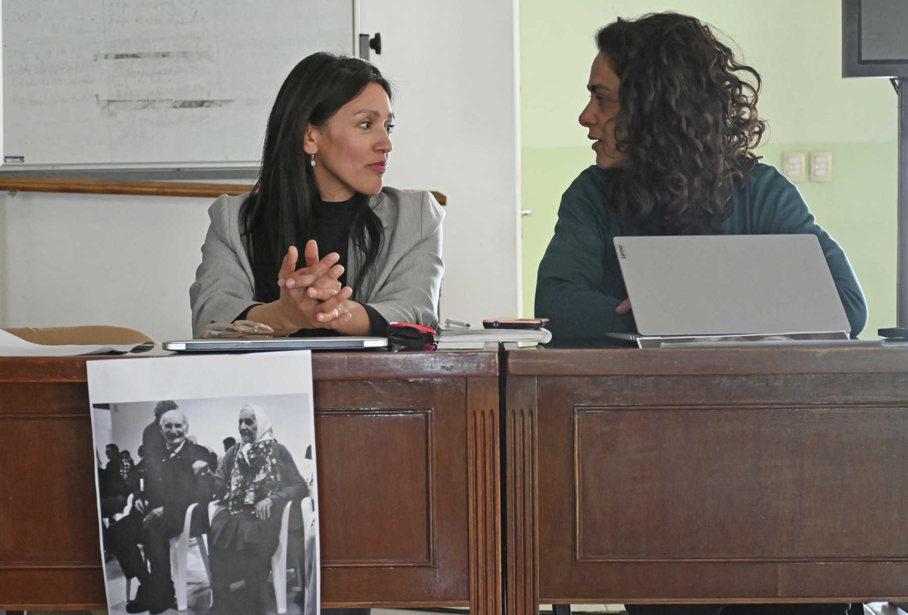 Natalia Hormazábal y Mariana Derni (CEPRODH) abrirán los alegatos de la acusación el lunes (foto Florencia Salto)