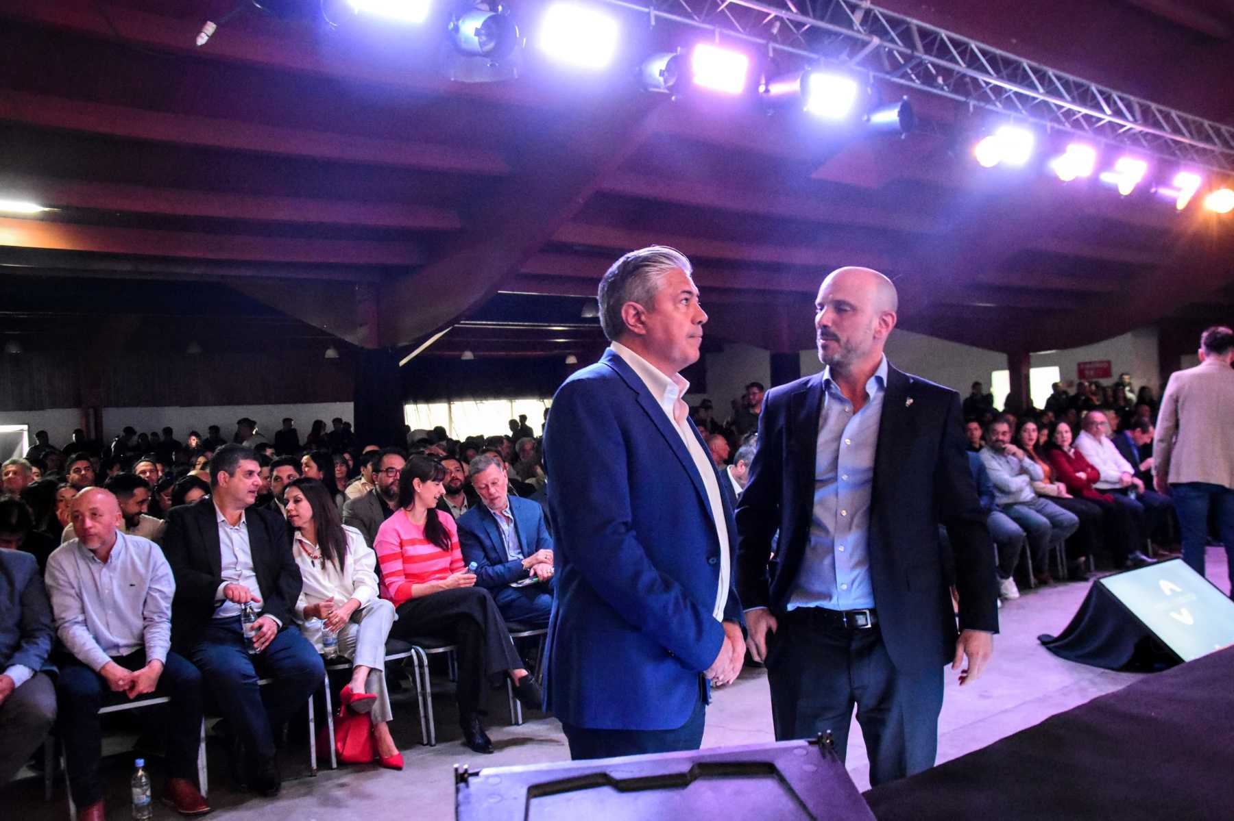 Rolando Figueroa y Pepé Ousset, su jefe de Gabinete. Foto: Cecilia Maletti.