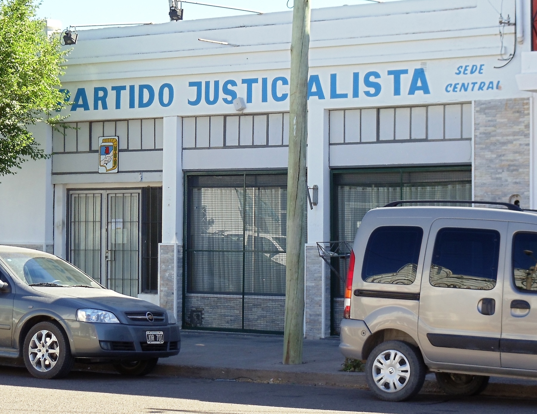 Sede central del partido Justicialista en Rawson. 