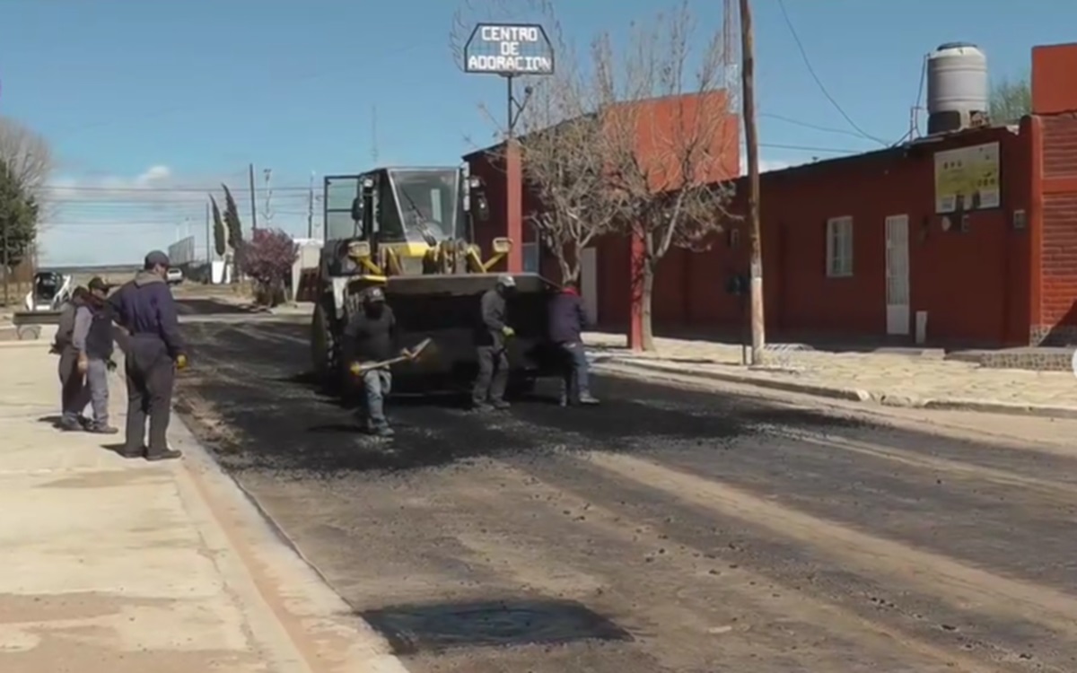 La pavimentación llegó al barrio Centenario (Foto: gentileza)