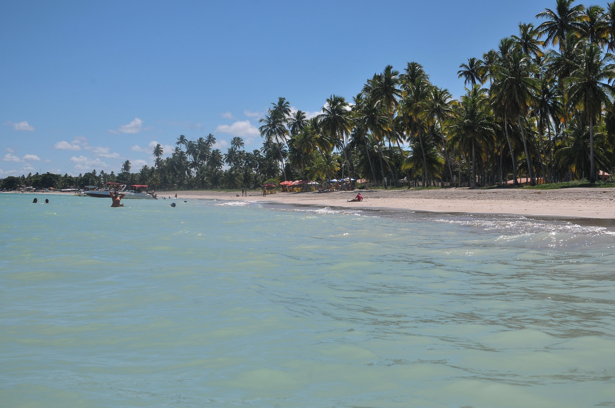 Una de las bellas playas, en Maragogi