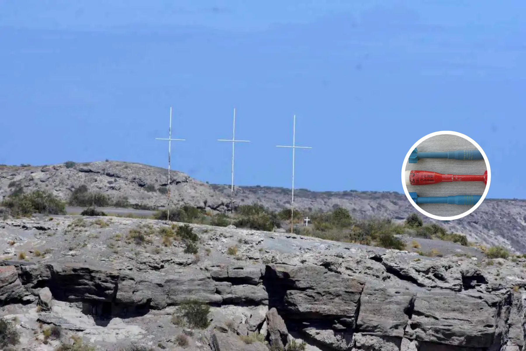 El proyectil, encontrado en Paso Córdoba, fue detonado de manera controlada por la Brigada de Explosivos de Roca.