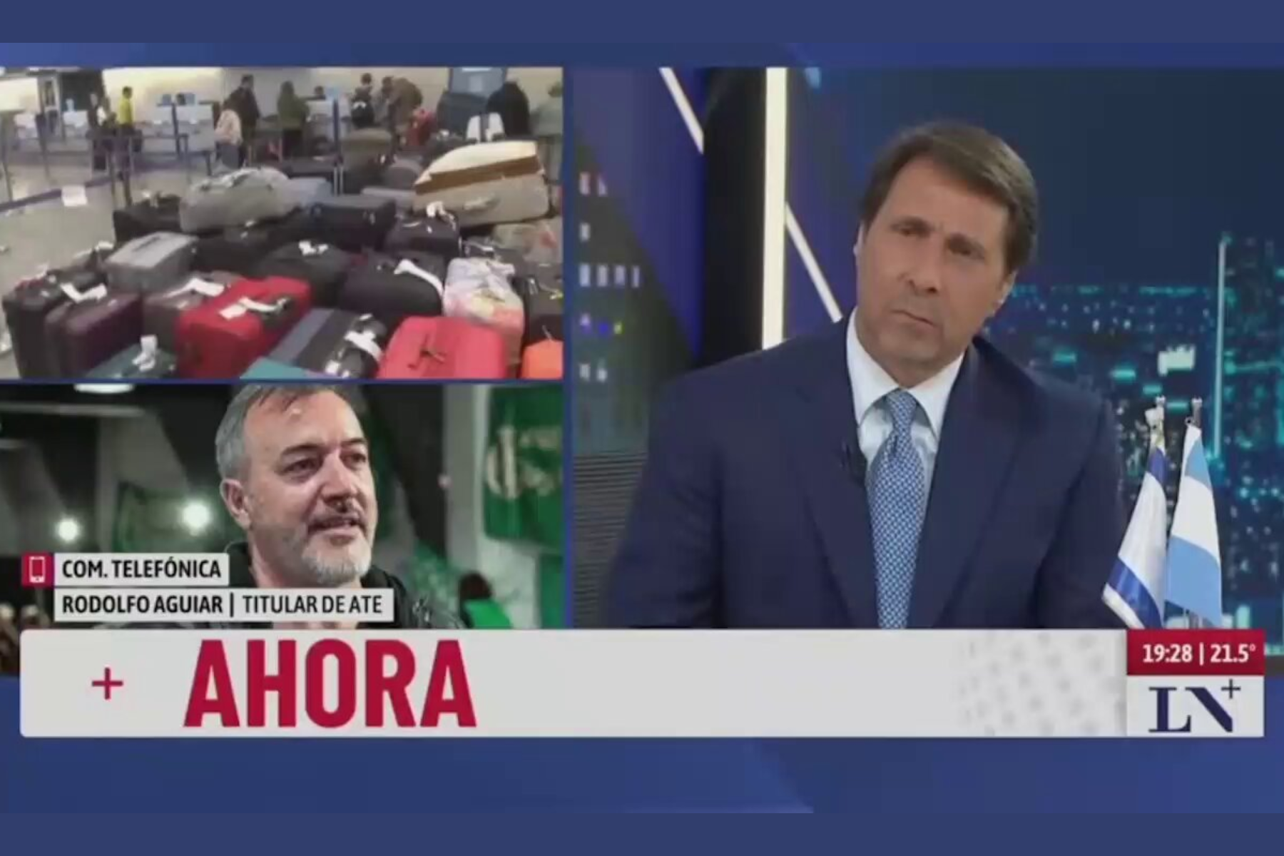 Rodolfo Aguiar defendió a los trabajadores y criticó a Milei por la cancelación de vuelos en los aeropuertos.