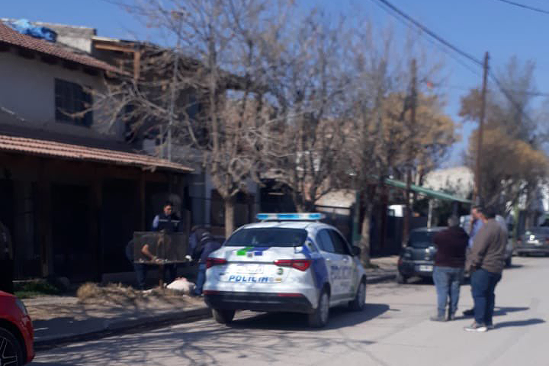 La persecución policial finalizó en Fernández Oro con dos de los asaltantes detenidos el viernes último. (foto gentileza)