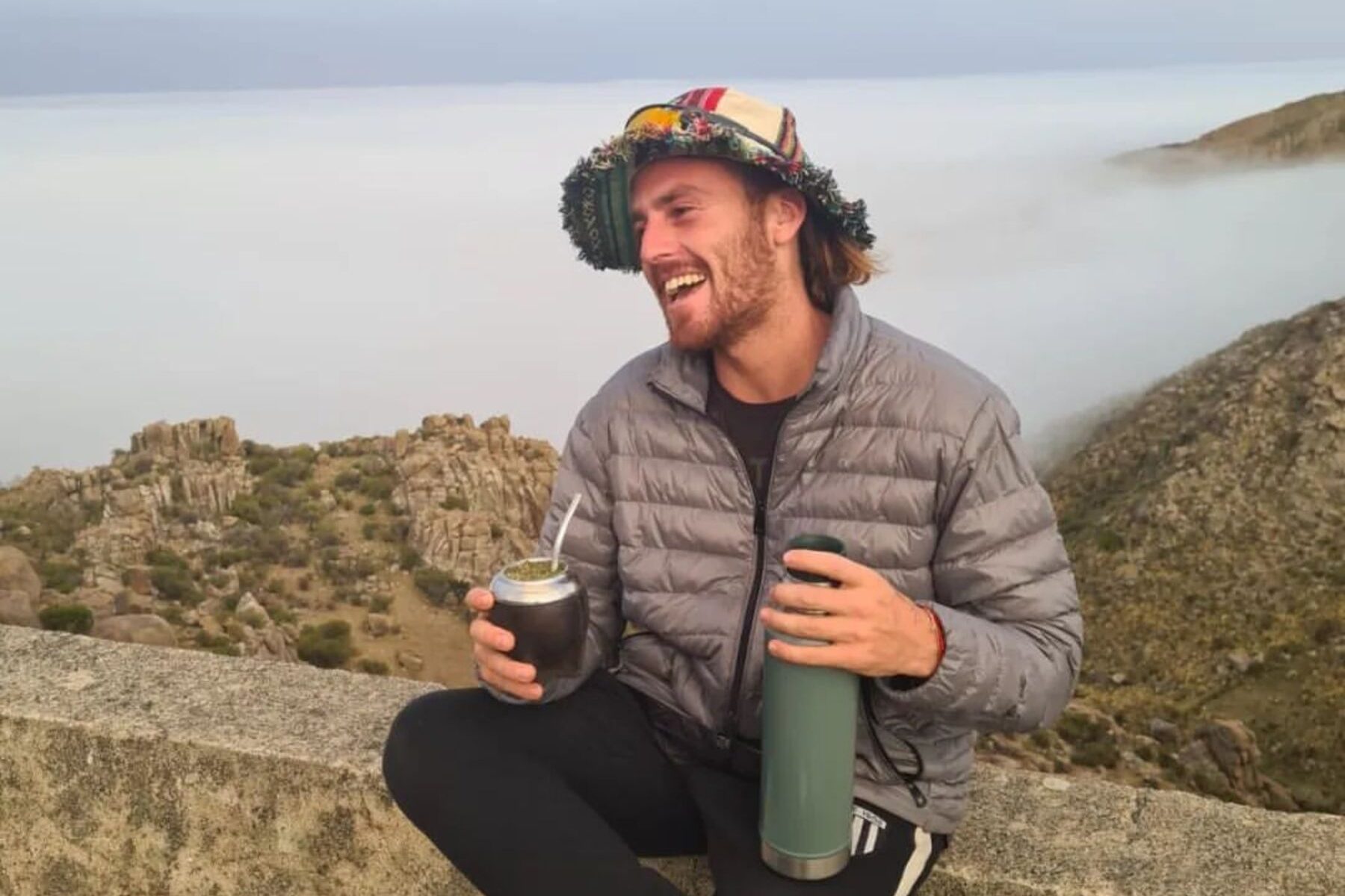 Augusto Gruttadauria sobreviviente de la avalancha en Bariloche.