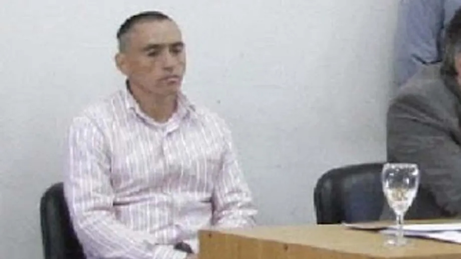 Velázquez Barrientos durante el juicio donde fue condenado a perpetua.