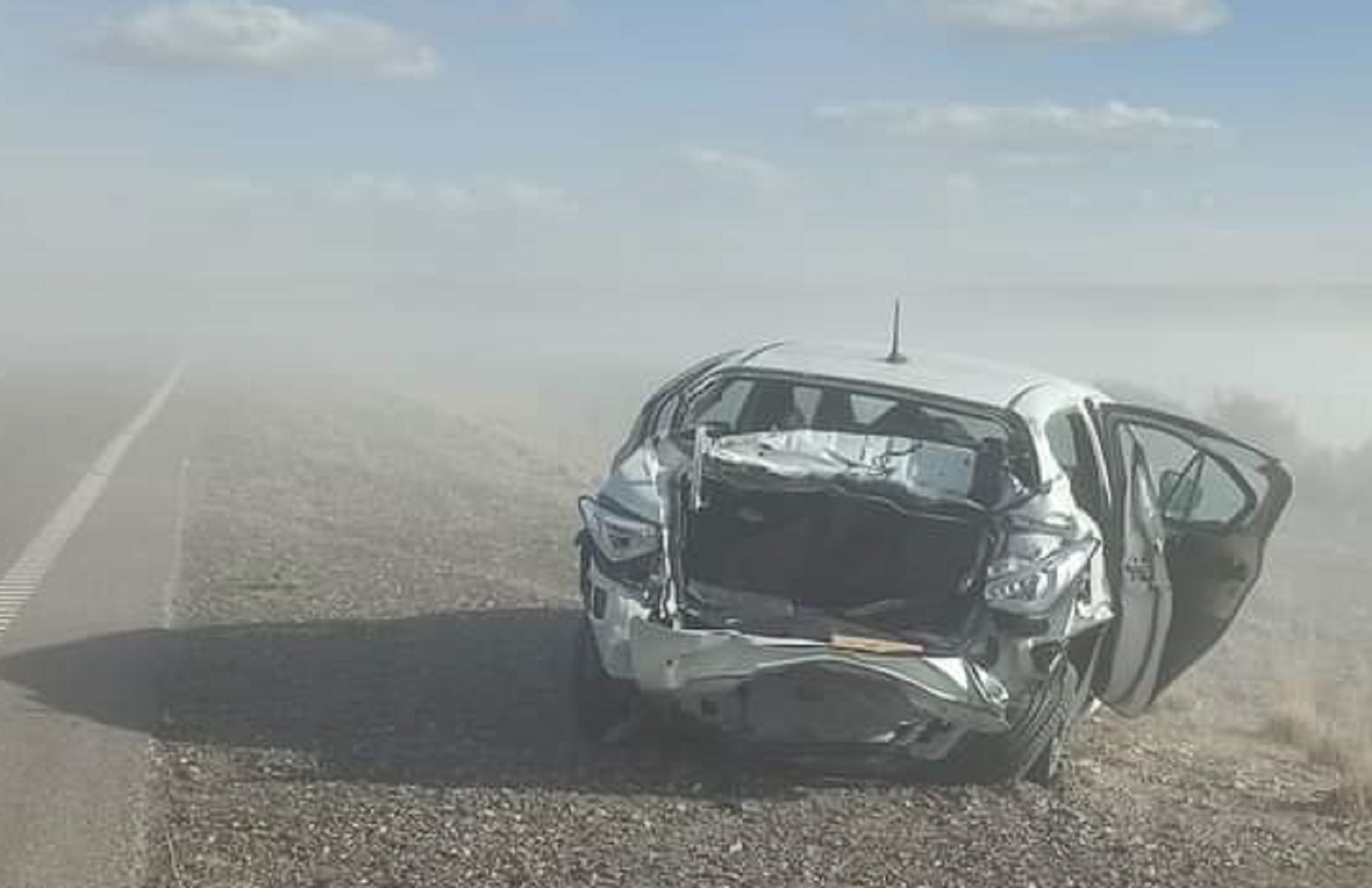 El polvo en suspensión pudo ser determinante. Foto Gentileza FM Éxitos 