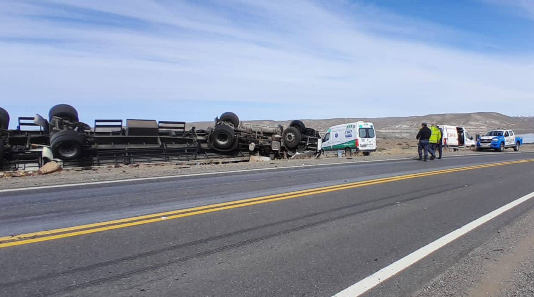 Choque y muerte en la Ruta 237, Foto; gentileza. 