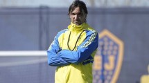 Imagen de La sorpresa que evalúa Diego Martínez en el once de Boca: ¿sale con triple 9 ante River?