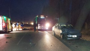 Choque en Ruta Chica entre Cipolletti y Fernández Oro: un motociclista resultó herido