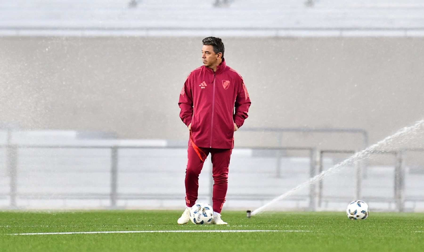 Marcelo Gallardo ultima detalles para definir el once de River ante Boca. Foto:  @RiverPlate.