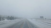 Imagen de Nieve y viento en la Ruta 40, entre Bariloche y El Bolsón: recomiendan no transitar de noche