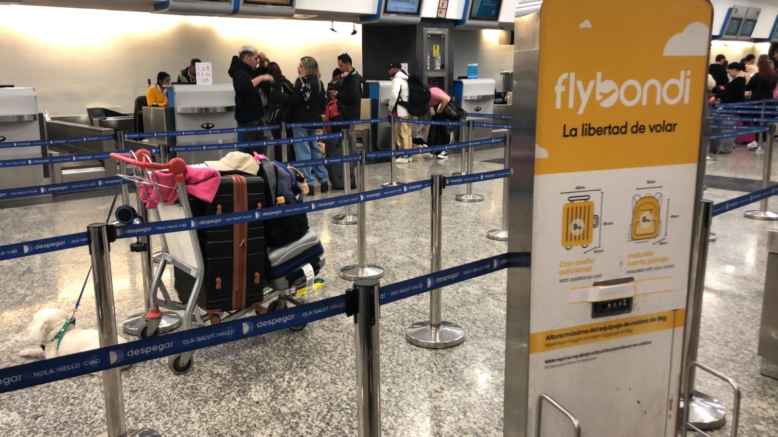 Malestar en Aeroparque por una nueva reprogramación de un vuelo a Bariloche. Foto: gentileza