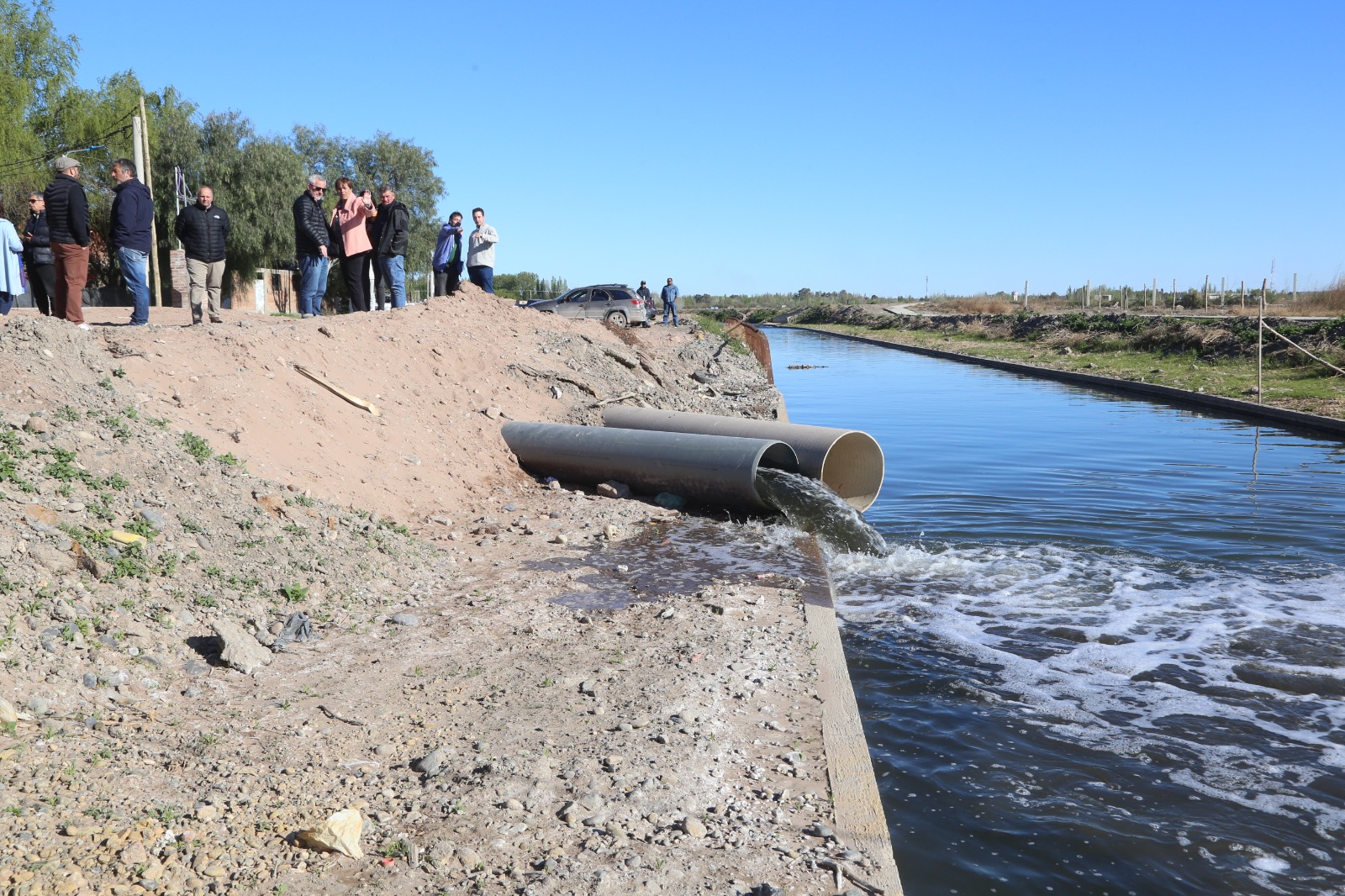 El bombeo derivará al Durán y río Neuquén, el agua de tormentas (oto gentileza)