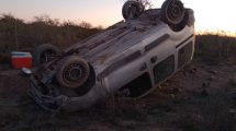 Imagen de Volcó sobre Ruta 3, cerca de San Antonio Oeste: viajaba desde Viedma y se quedó dormido