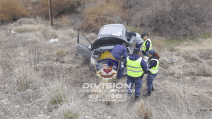 Turistas de Chile volcaron en la Ruta 23, cerca de Junín de los Andes: iban en viaje a Bariloche