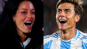 El tierno festejo de Oriana Sabatini por el gol de Paulo Dybala en el partido Argentina – Chile