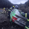 Imagen de Fuerte vuelco sobre la Ruta 40, cerca de Villa La Angostura: «Es una bajada pronunciada y llovía»