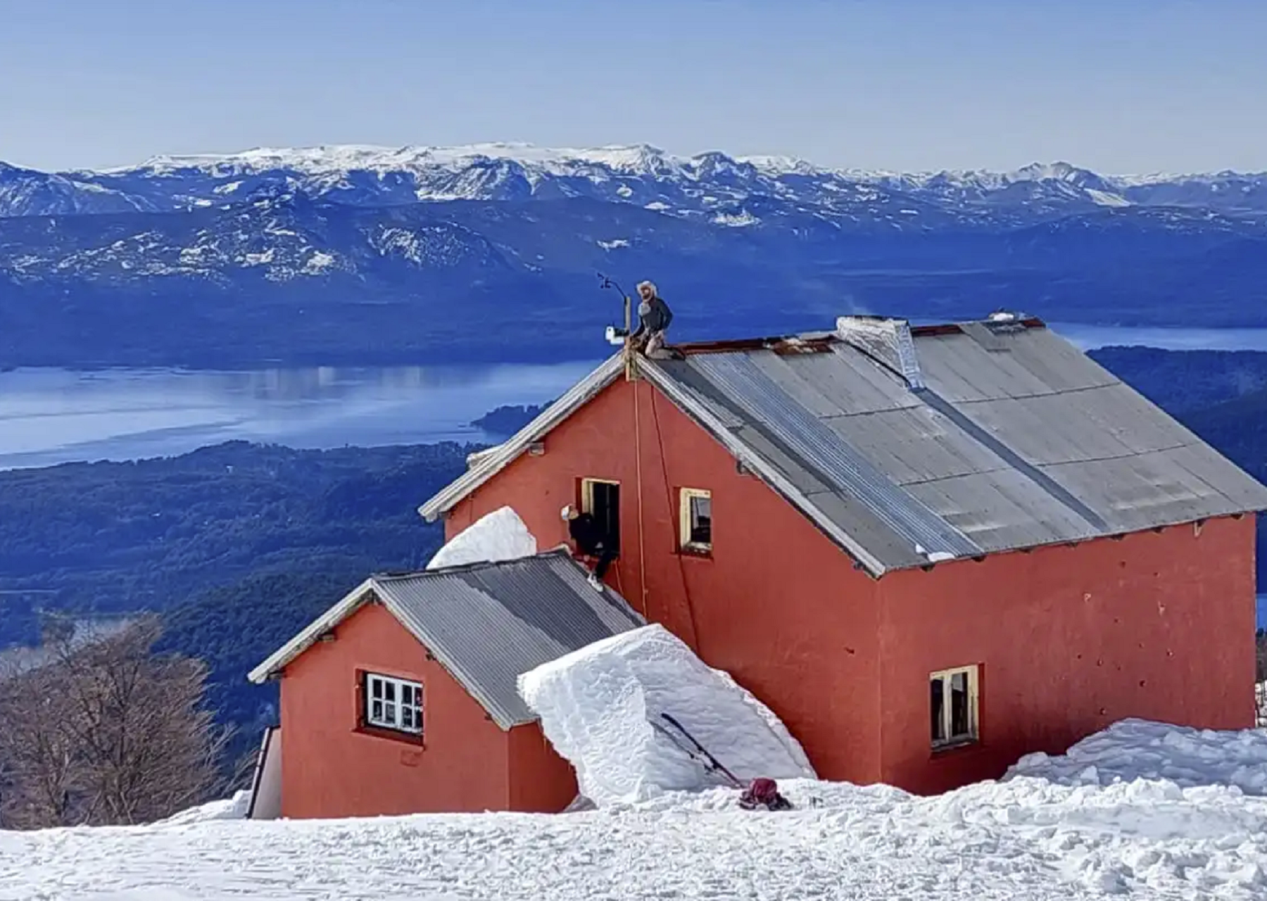 Refugio en el cerro López de Bariloche. Foto: archivo. 
