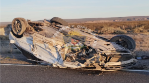 Fuerte choque frontal en la Ruta 237, cerca de Piedra del Águila: hay cuatro heridos