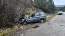 Imagen de Dos heridos tras un despiste y choque en la Ruta 40, al norte de El Bolsón: uno quedó atrapado